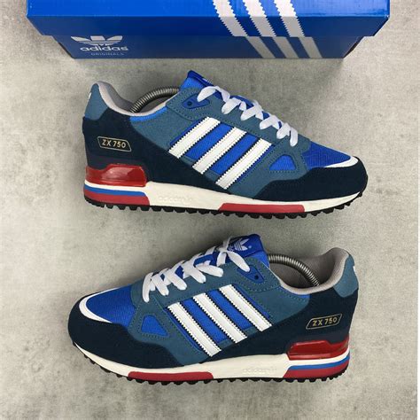 adidas sneakers zx blauw|adidas ZX 750 Blue Red Men's .